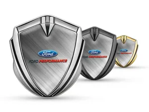 Ford Emblema Metallico Badge Stile Corse Finitura Lucida